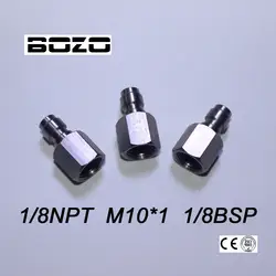 Пейнтбол pcp airsoft airgun внутренняя резьба 1/8 "ДНЯО M10 * 1 BSP Quick Disconnect адаптер Нержавеющая сталь заполните ниппель