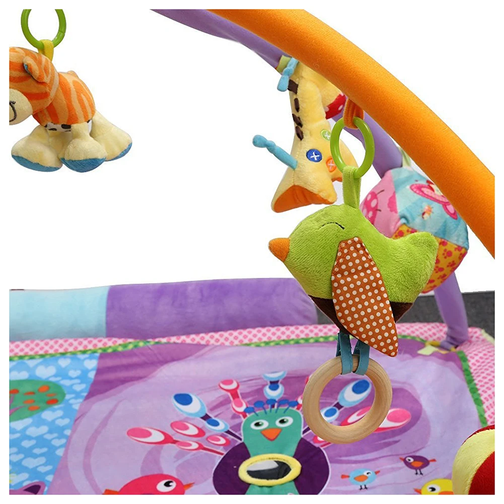 

New Musical Play Rug Baby Toys Fitness Activities with Beautiful Cushion Flowers Style Rug