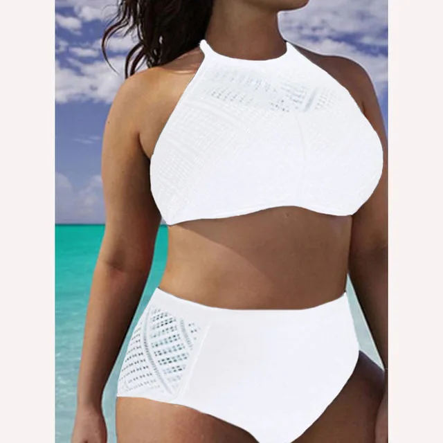 {Excellent|Wonderfull|Very Good|Very Recommended} Plus Size Xxl Xl Xxxl 4xl 5xl 6xl 2017 High Waist Bikini Set Maillot De Bain Biquini White Black Women Swimsuit Bikini Set Push Discount Price