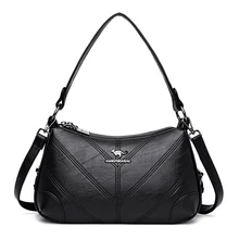 New Luxury Shoulder Bag female Hobos Designer PU Leather Handbag Ladies Fashion Carteras Mujer De Hombroy Bolsos sac femme