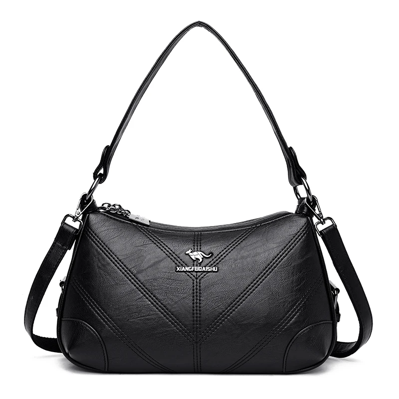

2019 New Luxury Shoulder Bag female Hobos Designer PU Leather Handbag Ladies Fashion Carteras Mujer De Hombroy Bolsos sac femme