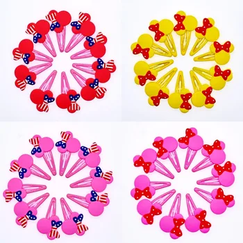 

Hair pins Mickey Minnie Shaped Cake Children Hair Accessories Hair pin Headwear Hair clips