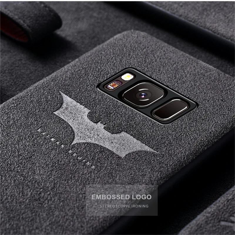 Для samsung Galaxy S7 Edge S8 S9 S10 Plus S10 Lite чехол Роскошный Бэтмен замшевый Меховой чехол для телефона для Galaxy Note 8 9 чехол s