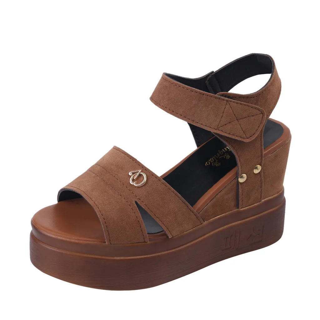 

SAGACE Summer Sandals Women Sandalias De Verano Para Mujer Wedges Shoes Women Fish Mouth Shoes Thick Bottom Roman Sandals