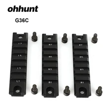 Ohhunt тактический Пикатинни Вивер рейку 3 шт. наборы 7 слотов для охоты оптические прицелы винтовка