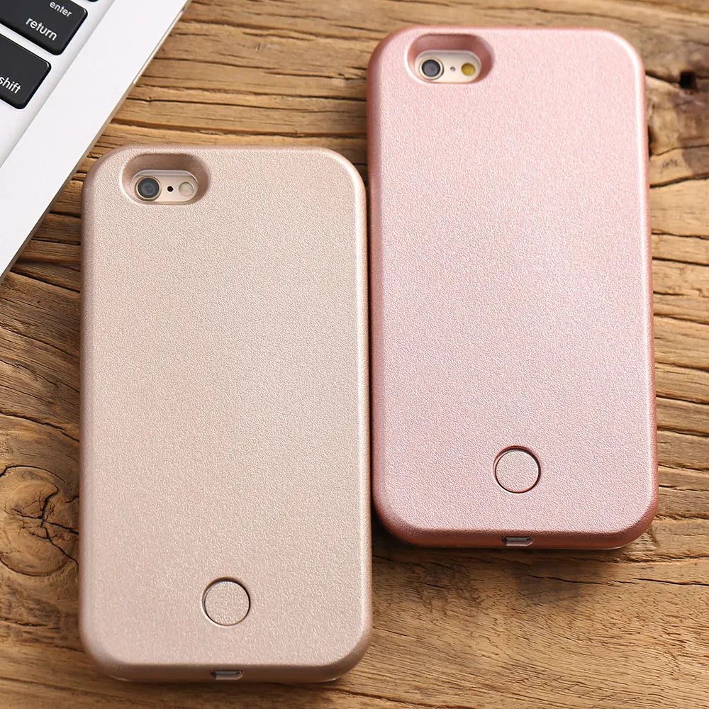 Светодиодные Чехлы KISSCASE для iPhone X XS MAX XR простые светящиеся мобильных телефонов 6 6s