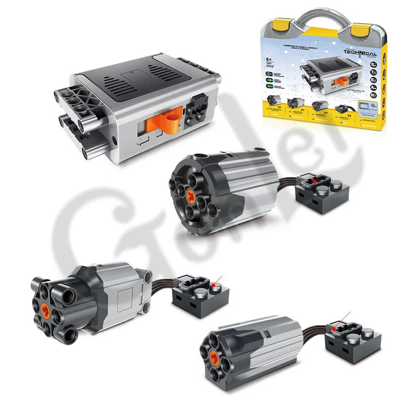 

81Pcs/Set MOC Technic Train Motor Remote Motor Technic Alex Beam Frame Gear 8881 8882 8883Power functions Boxed Fit For