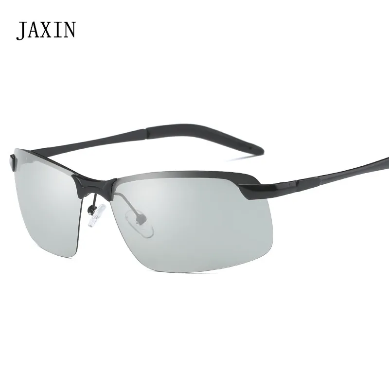 JAXIN тренд поляризационные солнцезащитные очки мужские модные индивидуальные цвета меняющие солнцезащитные очки Mr Спорт на открытом воздухе крутые защитные очки UV4002019