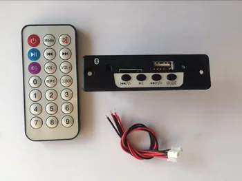 

DC3.7-5V MP3 Audio Decoder Board Bluetooth Amplifier Board 3W*2 Support U Disk FM Radio TF Card Decoding