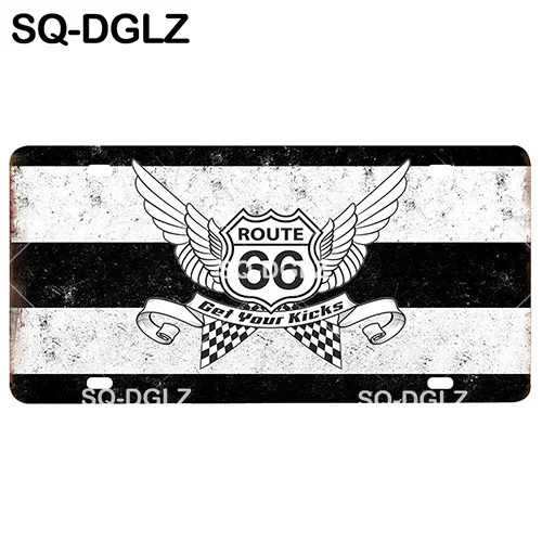 [SQ-DGLZ] Route 66 номерной знак Настенный декор мать дорога Олово знак США дорога металлическая картина "знак" таблички плакат - Цвет: 0607