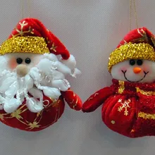 11*10 см рождественские украшения Санта-Клаус, снеговик navidad Висячие игрушки, счастливый год arvore de natal papai noel для дома enfeites