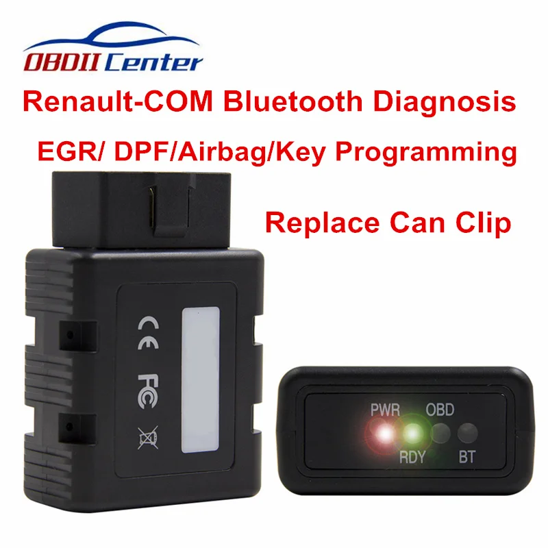 

Newly For Renult-COM Bluetooth Diagnostic Scanner Replace Can Clip Full Chip Interface Key Program ECU Code Reader