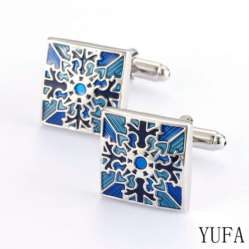 

The new French men square pattern retro Cufflinks Cufflinks Cuff set Free shipping