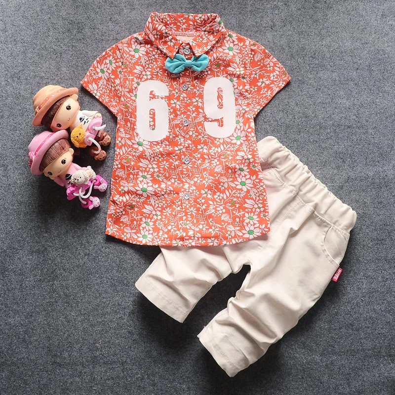 hawaiian baby boy clothes kid shorts for boys children clothing set