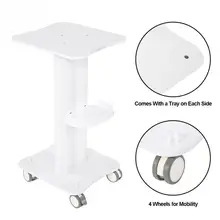 ABS Красота салон троллейбуса салон Применение пьедестал Rolling колесо телеги Алюминий стенд Красота оборудование для волос Salon троллейбусной станции инструменты