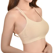 Женский спортивный бюстгальтер с перекрещивающимися ремешками, топы Спортивные, с открытой спиной, фитнес, йога, бюстгальтеры для фитнеса бега зала, жилет