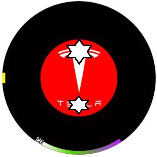 YY пара для TESLA модель S Автомобильная дверная лампа-проектор логотипа светодиодный логотип для tesla Добро пожаловать светильник для TESLA модель 3/S/X/Y - Испускаемый цвет: common logo1