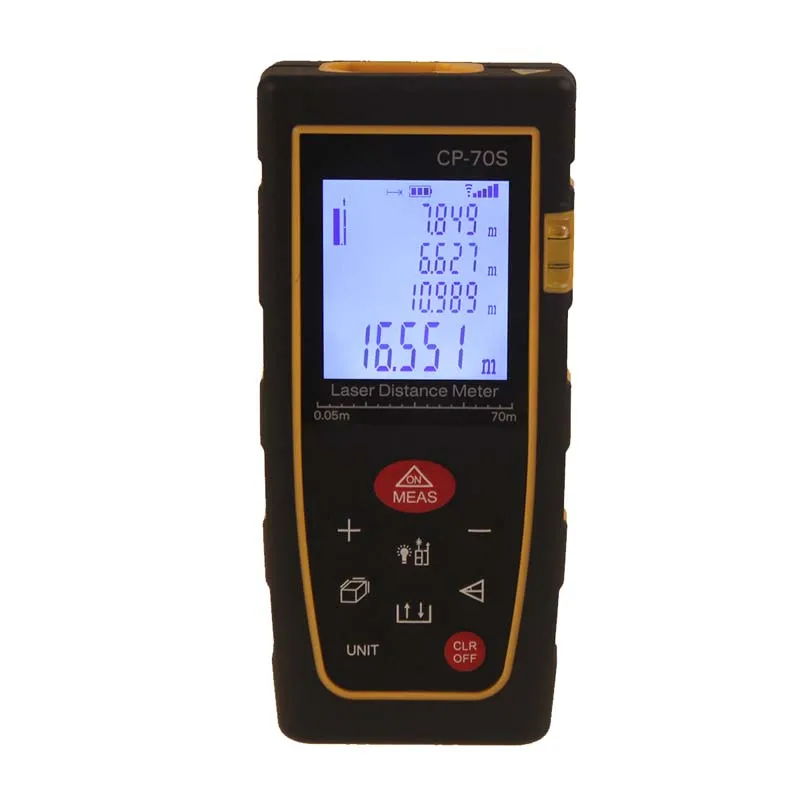 

Laser Distance Meter 70m 230ft Rangefinder CP-70S Digital Range Finder Measure Area Volume Tool