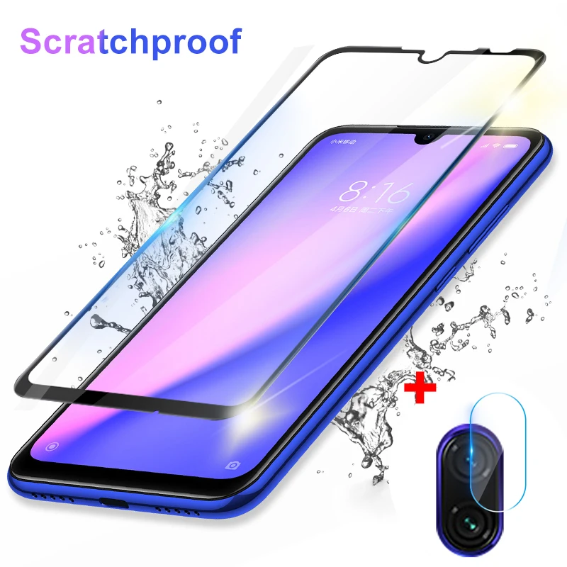 

2 in 1 Tempered Glass Redmi Note 7 Camera Lens Protective Glass Screen Protector For Xiaomi Redmi Note 7 Glas Film redmi note 7