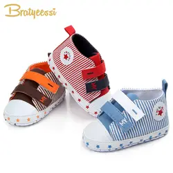 Звезды Холст детская обувь первые ходоки Нескользящие Детские кроссовки для мальчиков на весну и осень для маленьких девочек обувь для