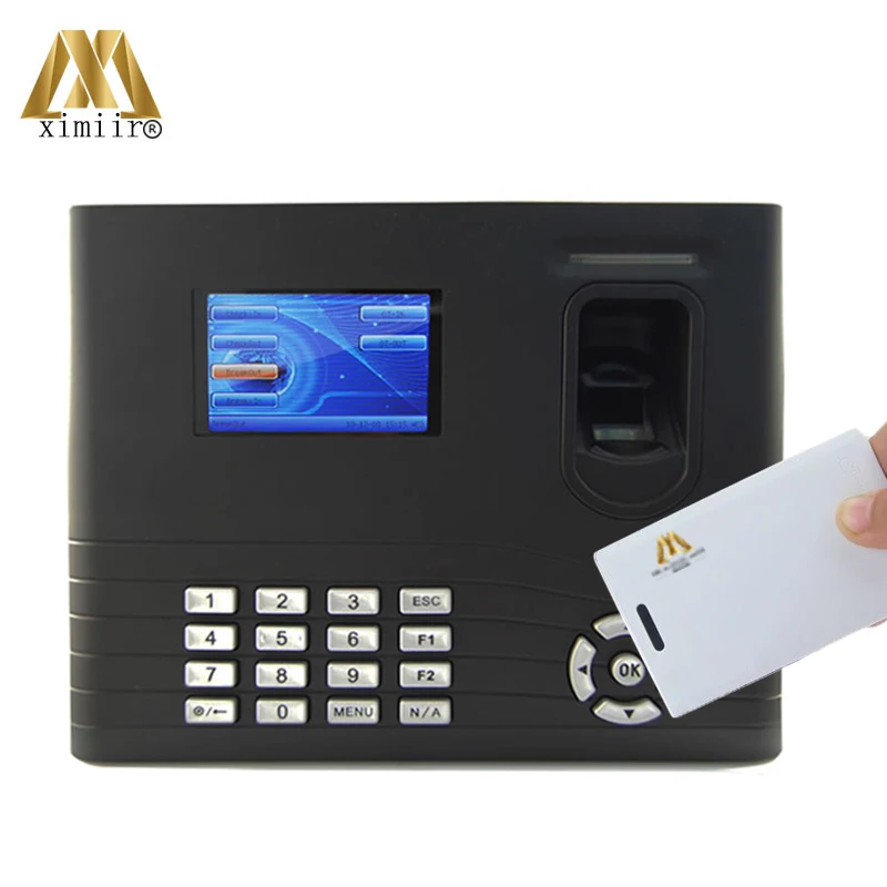 

Back up battery IN01 IC card fingerprint time attendance linux system fingerprint time recording optional WIFI/GPRS