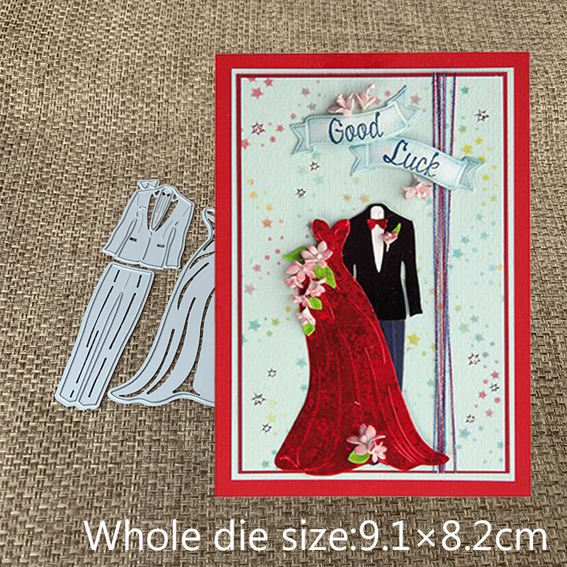 

New Design Craft Metal Cutting Dies cut die new Wedding dress suit Scrapbooking Album DIY Paper Card Craft Embossing Die Cuts