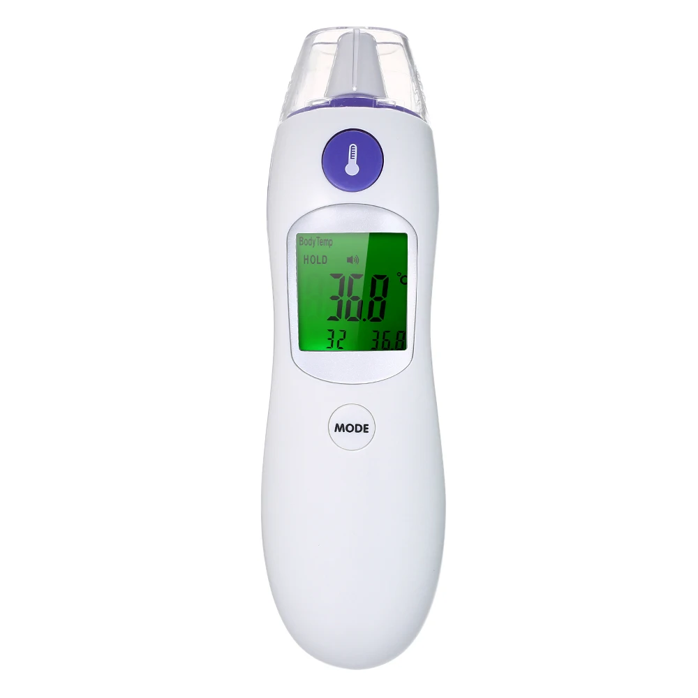 Цифровой инфракрасный термометр для тела, термометр для лба и ушей, термометр для детей и взрослых, измеритель температуры