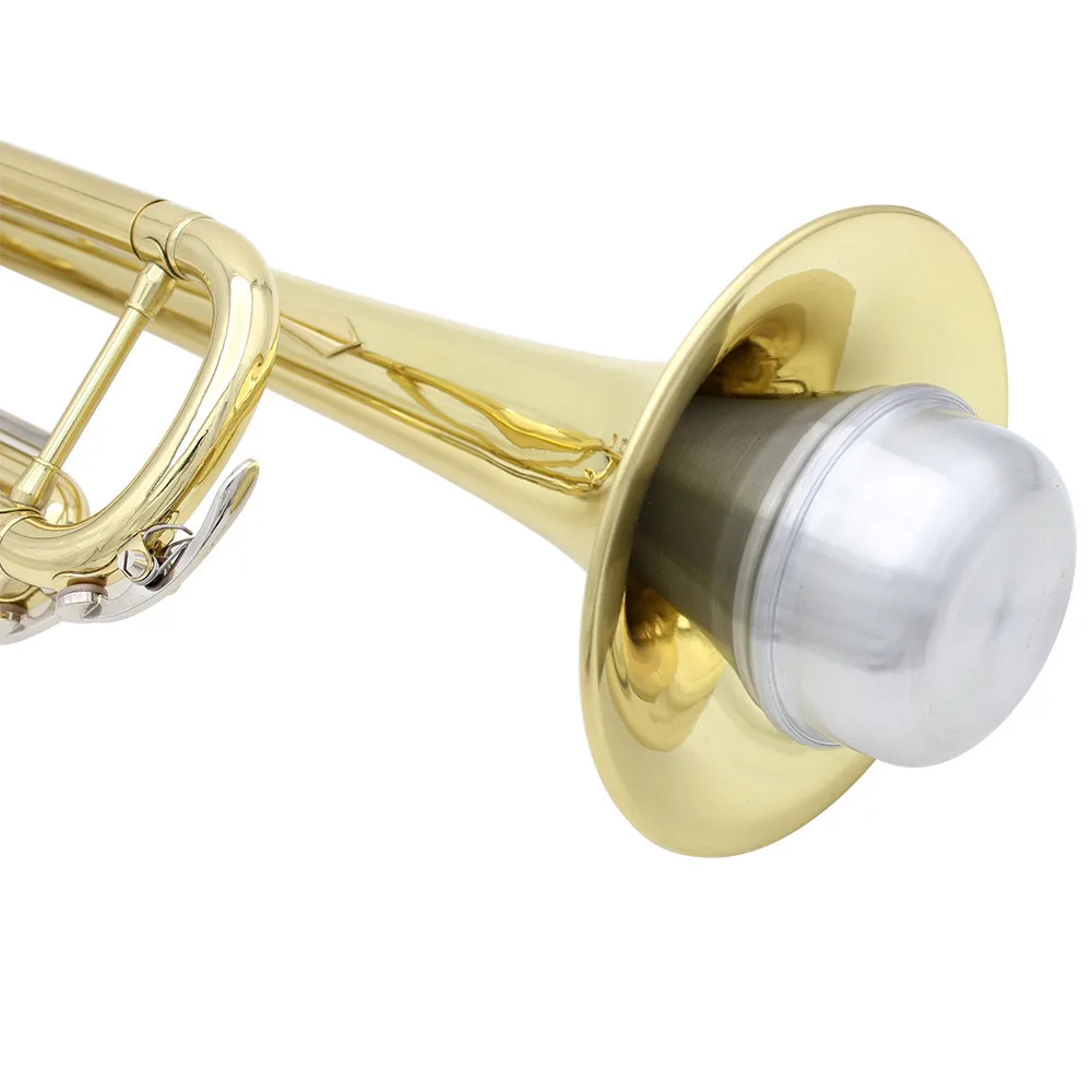 Хорошая сделка алюминиевый сплав труба Mute высокое качество Trompeta Trompet прямой Sourdine серебряный цвет