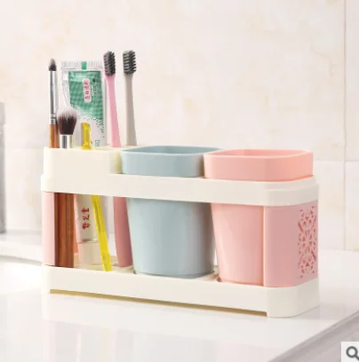 Bathroom Toothbrush Cup Toothbrush Holder Suits Toothpaste Bath Set Bathroom Storage Rack Holder Toothpaste Storage Box