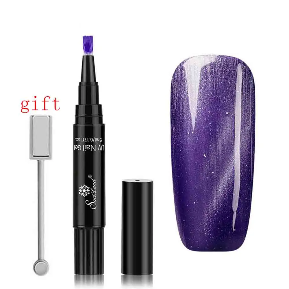 One Step Gel 3 in 1 UV Nail Polish Pen Flame 3D Nail Glue Pen UV LED