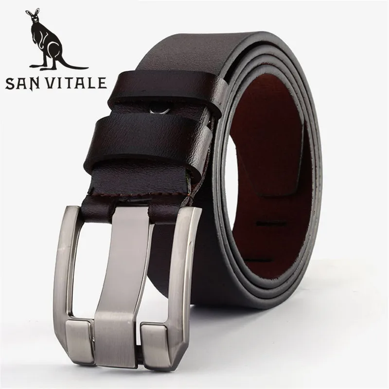 0 : Buy Belt For Men Belts Genuine Leather Cheap Straps Elastic Buckle Cowskin 2018 ...