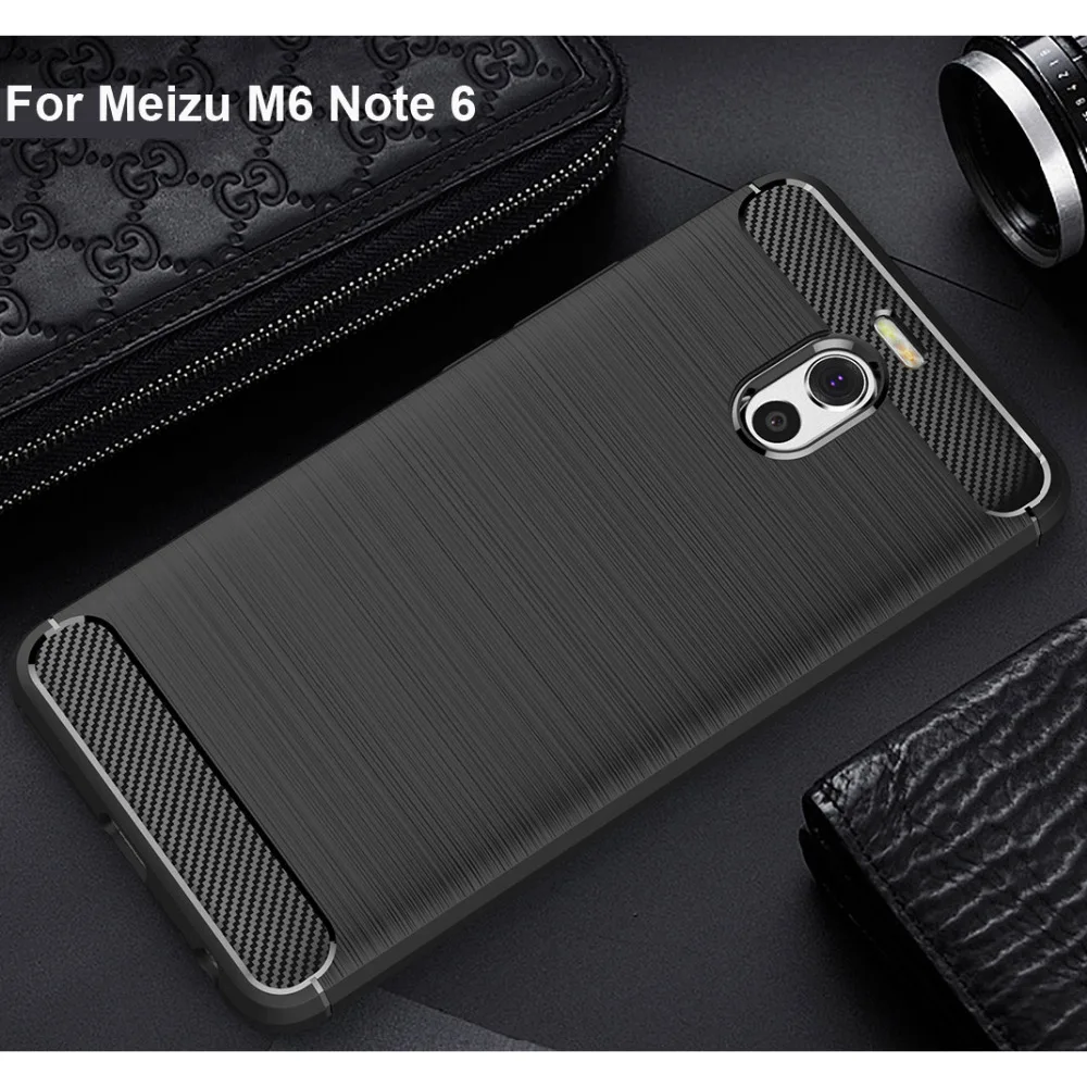 Чехол для телефона Meizu M6 Note роскошные противоударные Матовые чехлы из ТПУ с