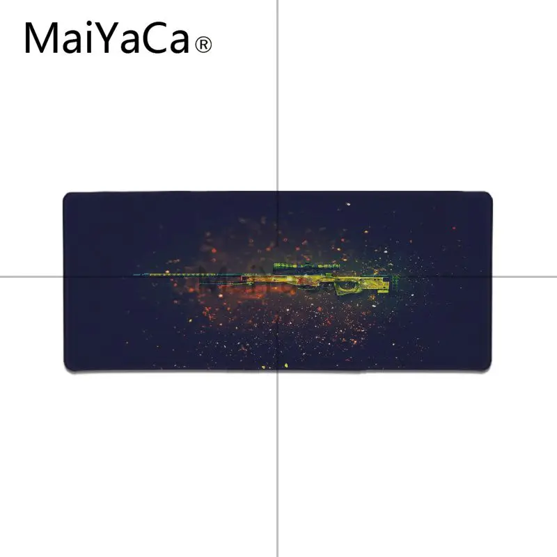 MaiYaCa Нескользящие PC пистолет части Csgo коврик для мыши геймер игровые коврики большой игровой коврик для мыши Lockedge коврик для мыши Клавиатура коврик