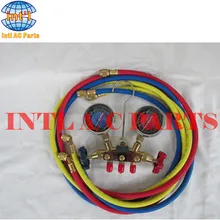 Высокое качество C3771BD с медным корпусом для R22 R12 R134a набор коллекторов с манометром с 60-ти дюймовый шланг