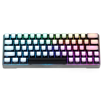 

Front/Side Printed Backlit Keycaps gk 64 layout Translucidus Backlit abs Keycaps