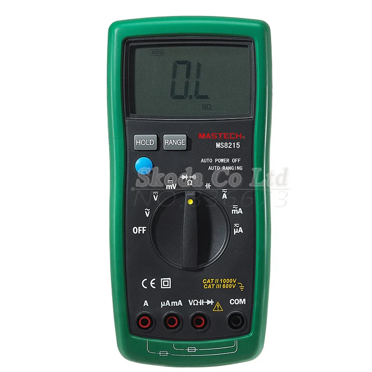 

MASTECH MS8215 Digital Multimeter AC/DC Voltage Current Frequency Capacitance Resistance Tester Detector