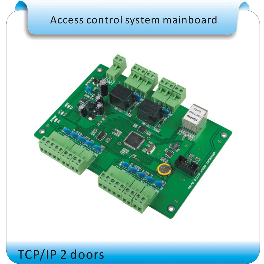 125 кГц RFID 2 двери системы контроля доступа для 2-Ways панель управления доступом бесплатное программное обеспечение+ 2 Ридера