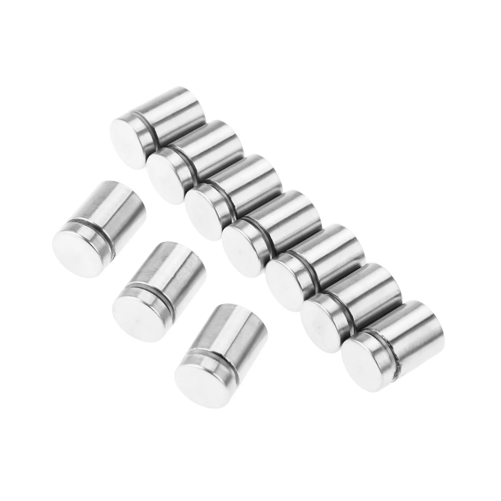 

DRELD 10Pcs 19x25mm Stainless Steel Standoffs Bolts Mount Advertisement Advertising Screws Decorative Mirror Glass Nail Fastener