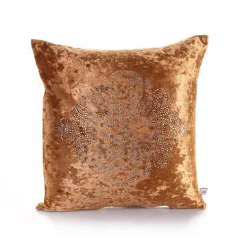 

PANFELOU 45*45cm environmental golden diamond crown zircon marca dragon Cushion Cover for sofa livingroom bedroom