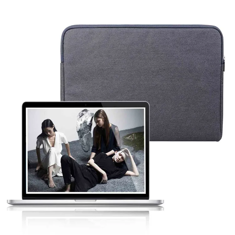 Новый деловой стиль черная темно серая джинсовая сумка для macbook air pro retina 13 11 12