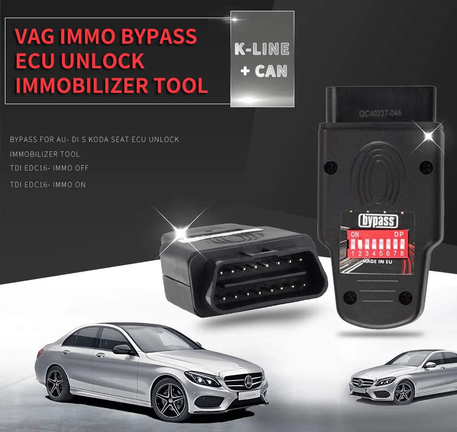 Immo Обход Ecu разблокировка иммобилайзер инструмент для Audi Sko-da V-W иммобилайзер обход Edc15 Edc16 Автомобильный ключ программист с горячей продажей