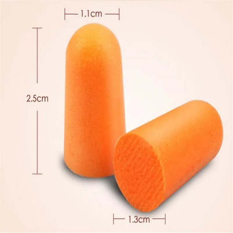 Soft Foam Ear Plugs Defenders Protectors Earplugs Reusable Travel Noise  Reducer Sleeping Well  (2)