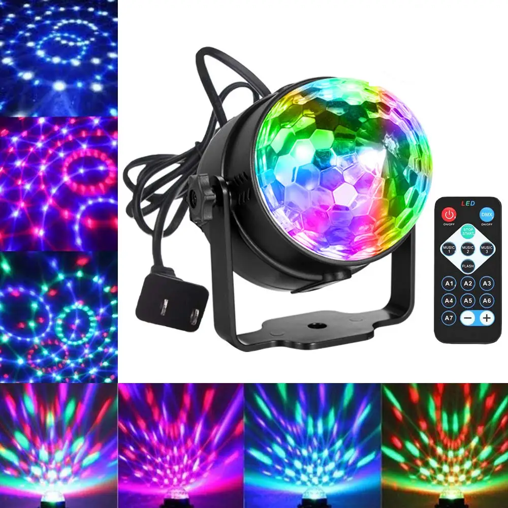 

Party Lights Disco Ball Dj Lights Disco Lights Sound Activated Strobe Lights Party Ball Light LED Stage Lights Effect Show Light
