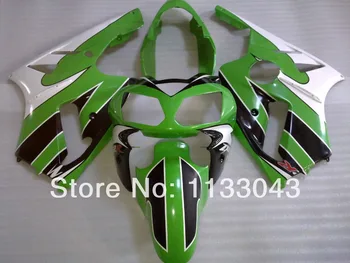 

Pre_drilled green white black Fairing kit FOR KAWASAKI NINJA ZX-12R 02-05 ZX 12R 02 03 04 05 ZX 12R 2002 2003 2004 2005 fairings