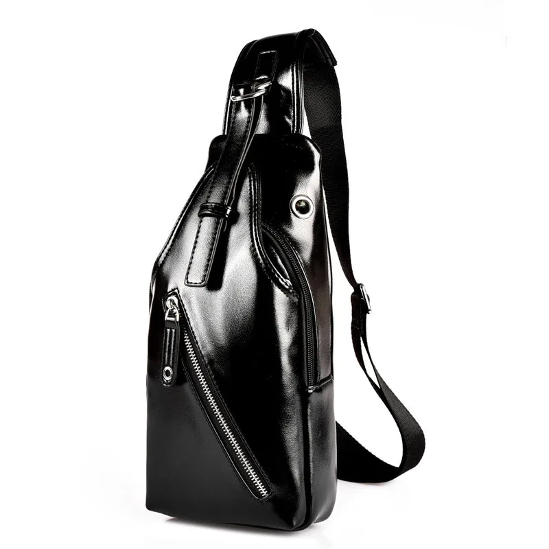 

Famous Brand Male Bag Men's Messenger Bags Chest Back Pack Handbag Cross Body Shoulder Bags High-Quality Waterproof Leather