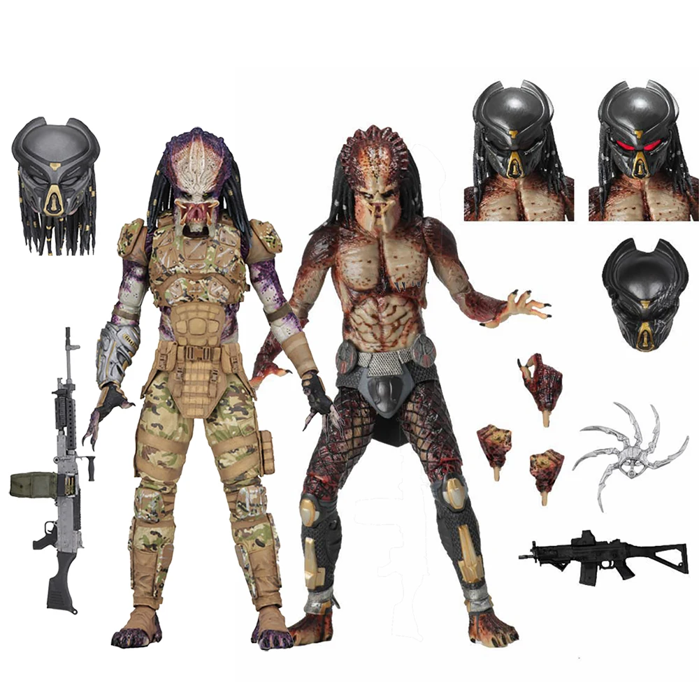

20cm Original NECA The Emissary Predator Lab Escape Fugitive Labescape Predator Action Figures Collectible Model Toys