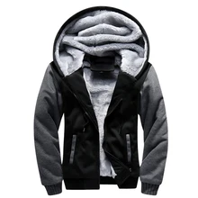 USA SIZE 2017 Men Winter Autumn Blank Pattern European Fashion Bomber Men Vintage Thick Fleece Jacket Men Winter Jackets Coat