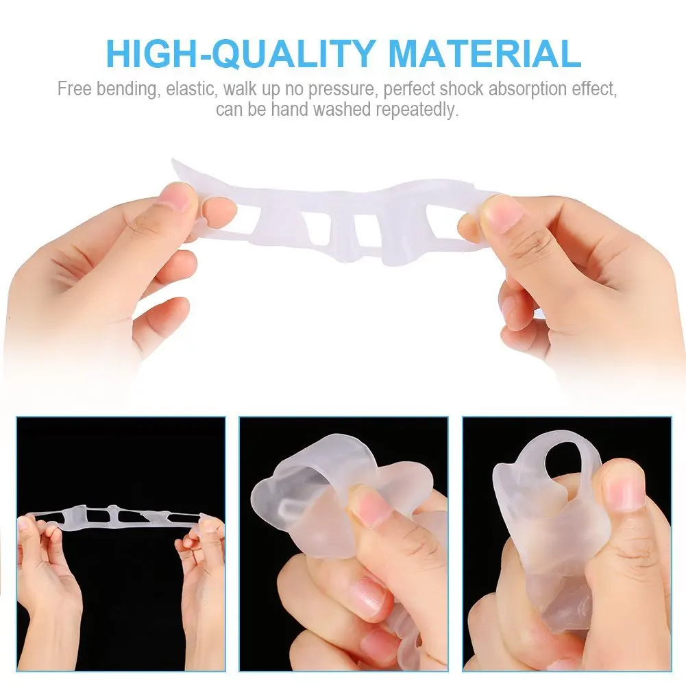 1Pair Silicone Bunion Corrector nsoles Fashion Toe Spreading Orthotic Insole Cushion Foot Care Tool Gel Hallux Valgus Z32701