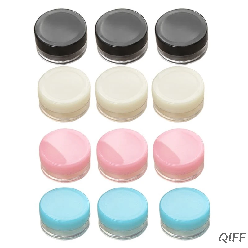 

5 Gram Size Plastic Empty Cream Jar Refillable Makeup Cosmetic Container Small Round Storage Pot Box With Lids Samples Dispenser