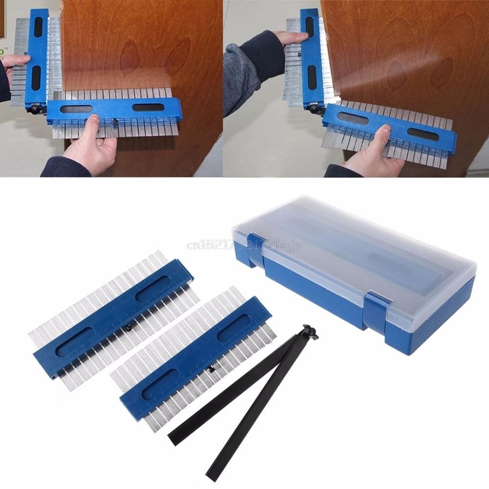 

Contour Profile Gauge Duplicator Set Laminate Tile Ruler Edge Shaping Tool Kit Accessories A26 19 dropship